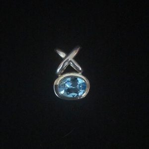necklace Charm Topaz Color